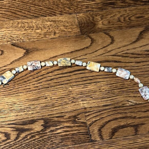 Southwestern Artisan Belt Multicolor Crazy Lace Agate Beaded Gemstones 44" - Picture 6 of 13